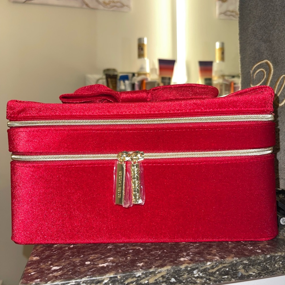 Estée Lauder Red Bow Cosmetic Bag